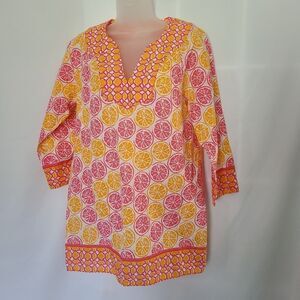 Vineyard Vines "When life gives you‎ lemons" tunic Coverup sz M